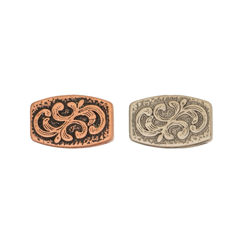 Floral Loop|5/8″|3/4″|Antique Copper|Antique Nickel