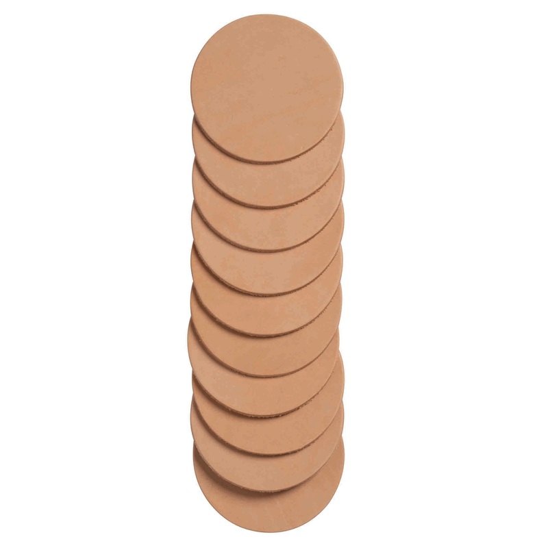 Leather Coaster Blanks|Natural|Round|Square