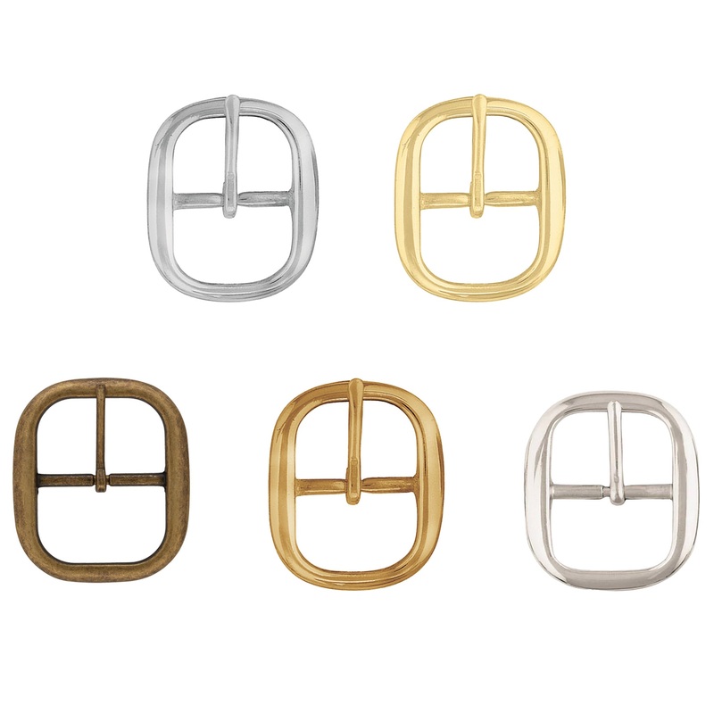 #718 Buckle|1″|1-1/4″|1-1/2″|1-3/4″|Chrome Over Brass|Solid Brass|Antique Brass|Brass Plated|Nickel Plated