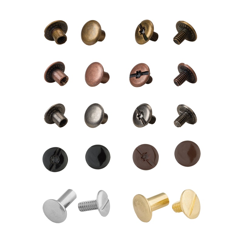 #D5038 Chicago Screws, Plain|1/4″|3/8″|1/2″|Antique Brass|Antique Copper|Antique Nickel|Black|Brown|Nickel Brass|Solid Brass
