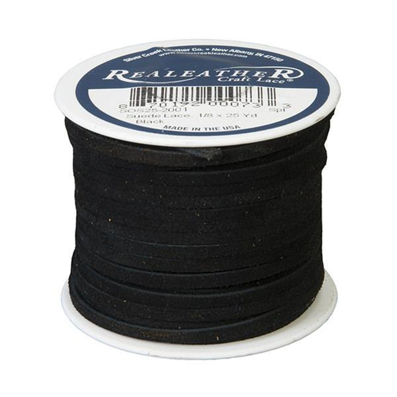 Spooled Suede Lace, 1/8 x 25 yards