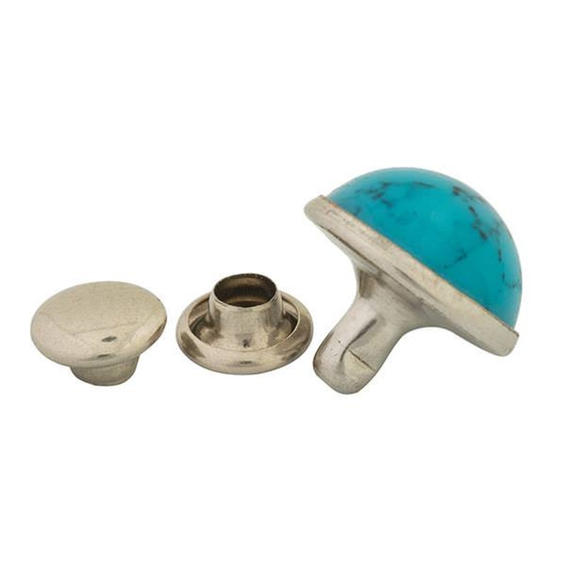 Synthetic Turquoise Rivets|7 mm|6 mm|10 mm