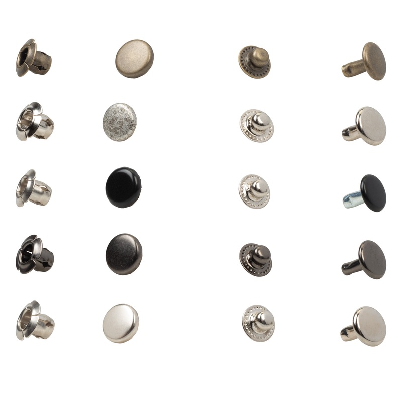 10-Pack of #2205 Segma Snaps|Antique Brass|Antique Nickel|Black|Gunmetal|Nickel Plated