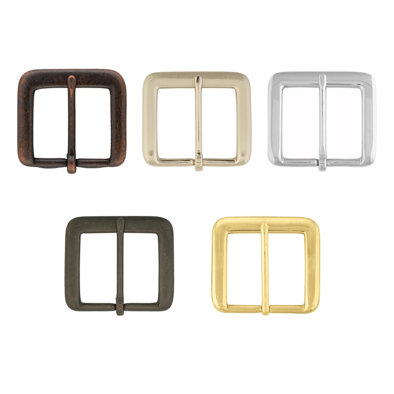 #1550 Buckle|1-1/4″|1-1/2″|Antique Copper|Brushed Nickel|Chrome Over Brass|Gunmetal|Solid Brass