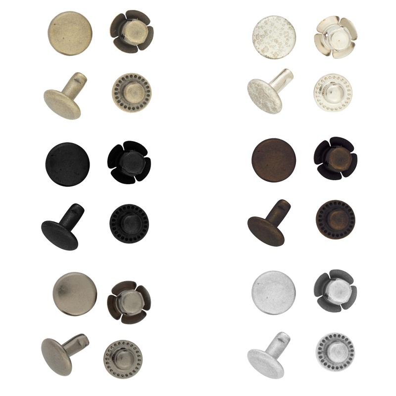 #2205 Segma Snaps|Antique Brass|Antique Nickel|Black|Brown|Gunmetal|Nickel Plated