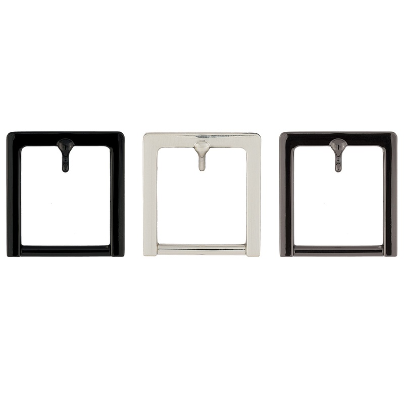 #404 Square Belt Buckle|1-1/4″|1-1/2″|Black|Brushed Nickel|Gunmetal