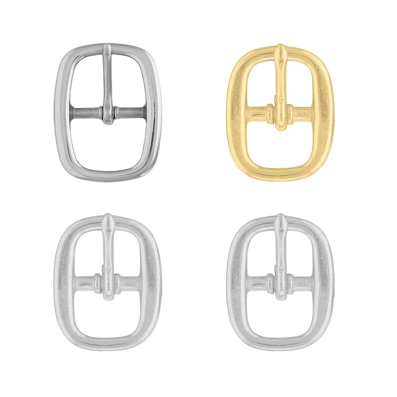 #5705 Halter Buckle|1/2″|5/8″|3/4″|7/8″|1″|1-1/8″|1-1/4″|1-1/2″|Solid Brass|Stainless Steel|Nickel Plated|Chrome Over Brass