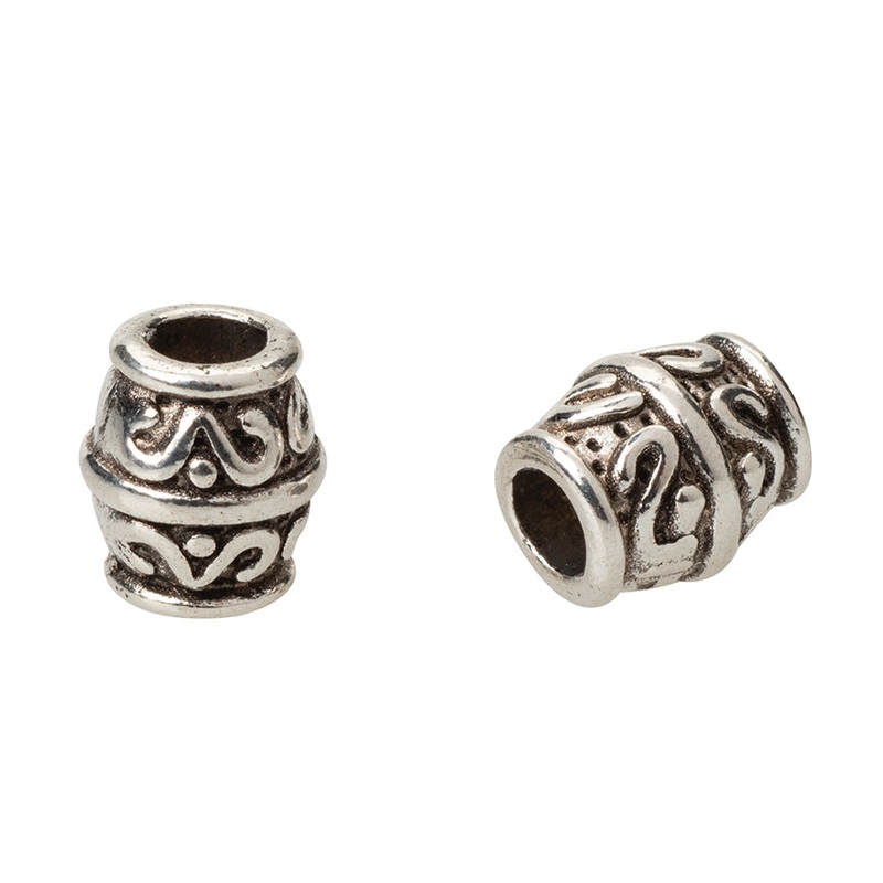 Decorative Beads, Metal Beads|3.5 mm|4 mm|4.5 mm|Scroll|Grooved|Squiggle|Daisy|Smooth