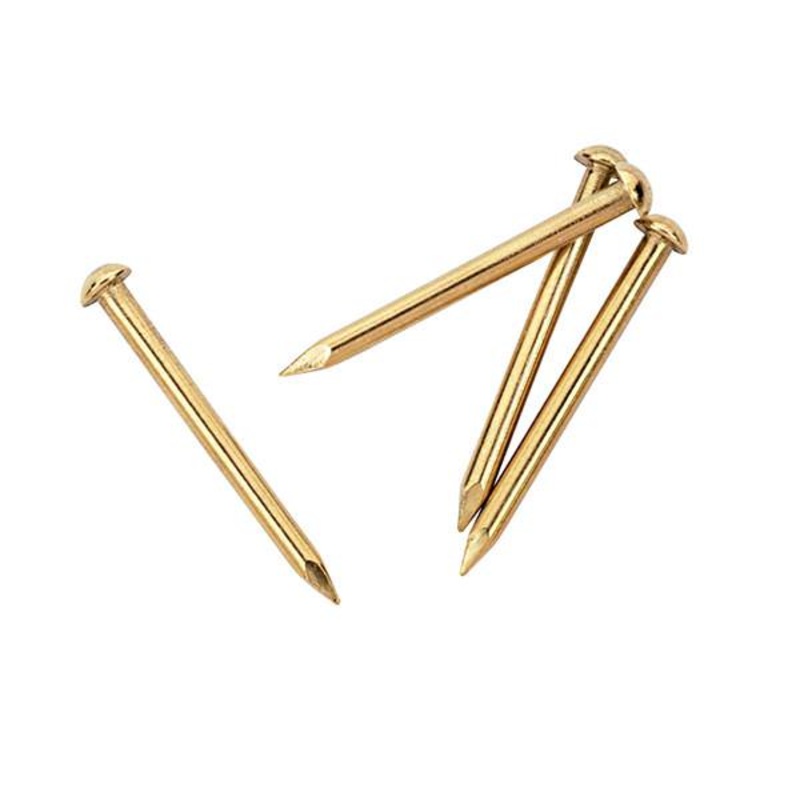 Escutcheon Pins|1/2″|3/4″|1″|Solid Brass|Nickel Brass
