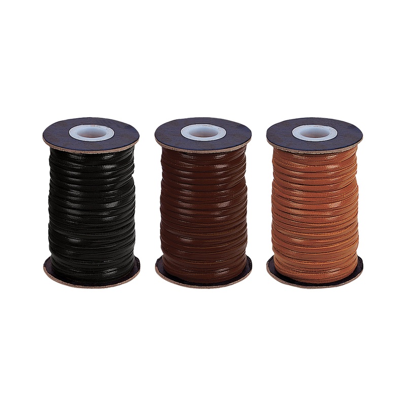 Kangaroo Lace 1/8|Black|Dark brown|Tan
