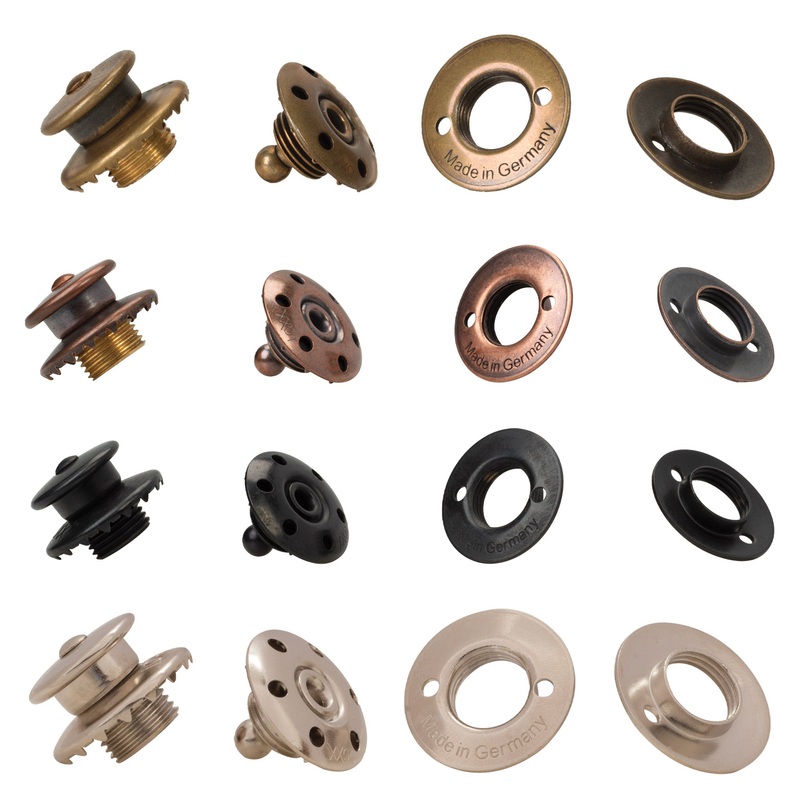 Loxx Fastener Complete Set|Antique Brass|Antique Copper|Black|Nickel Brass