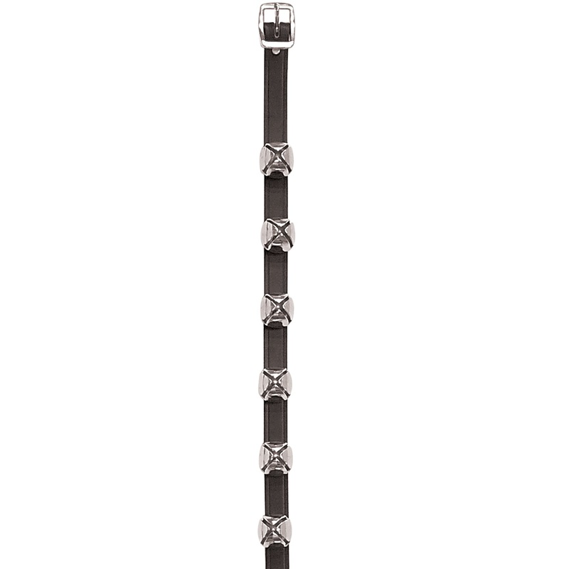 115 Arctic Sleigh Bell Strap, Nickel Plated Bells, 1 W x 73 L