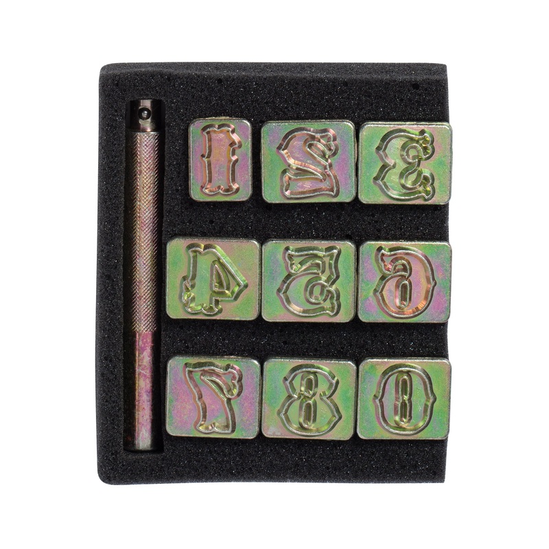 3/4 Number Stamping Set