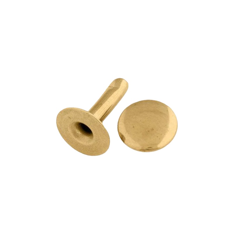 #407S Insta-Rivets, Solid Brass, 1/4