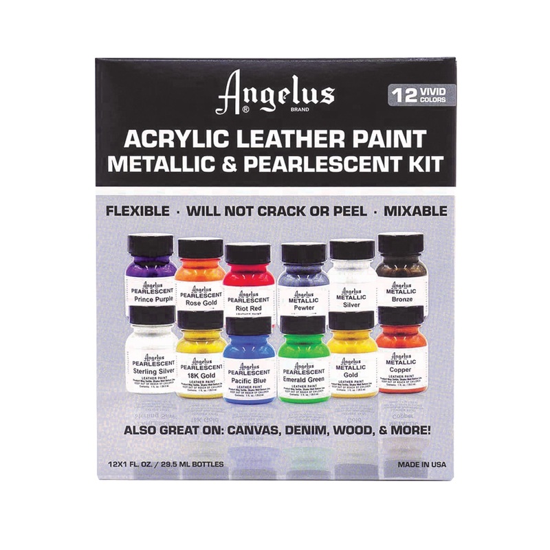 Angelus Metallic & Pearlescent Paint Kit
