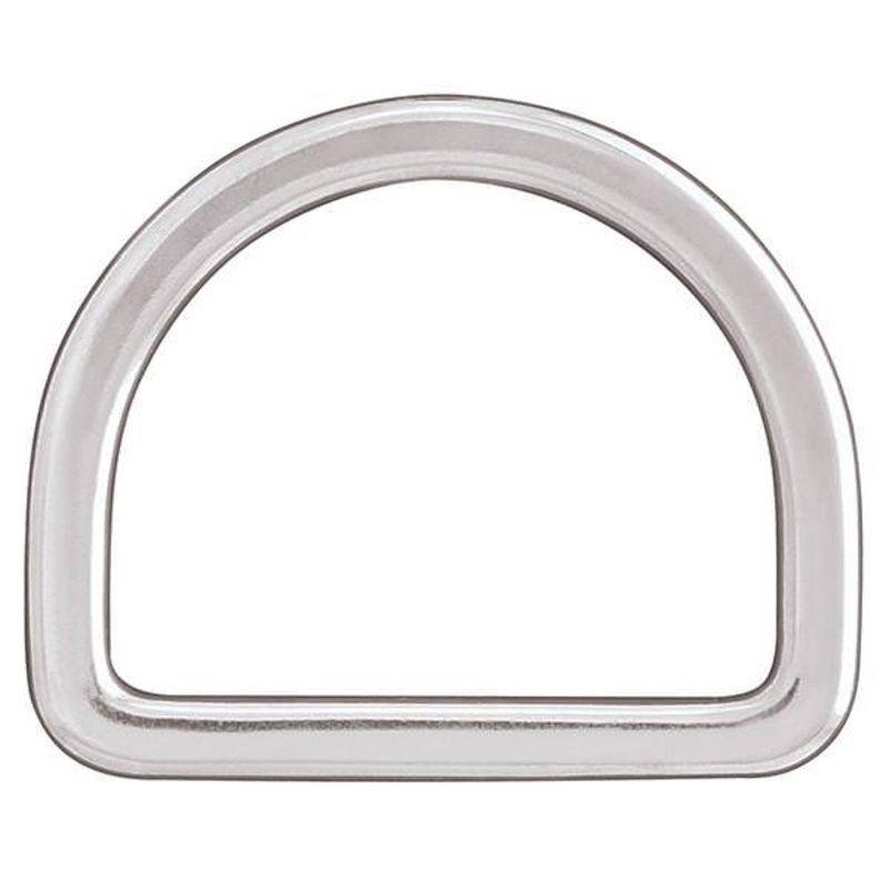 Flat Saddle D-Ring Stainless Steel, 2-1/2