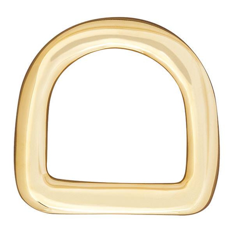 Saddle D-Ring Solid Brass, 1-1/2