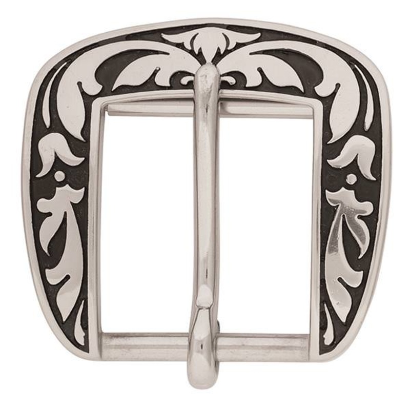 04075 Floral Flank Buckle, 1-3/4