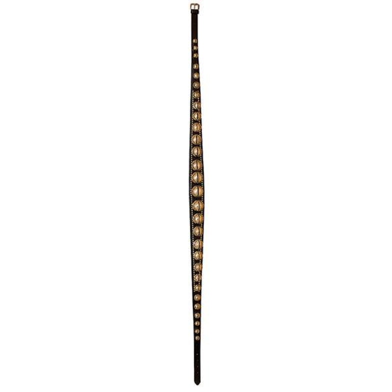 120 Sleigh Bell Strap, Black 4 at Widest Point x 91 L