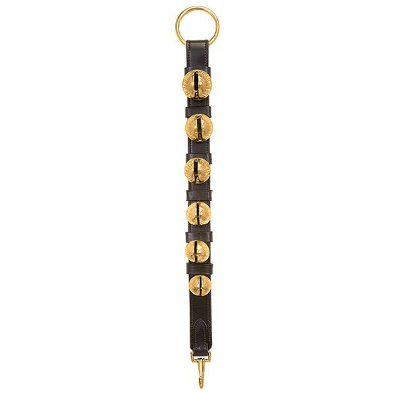 6-Bell 120 Sleigh Bell Strap, Solid Brass