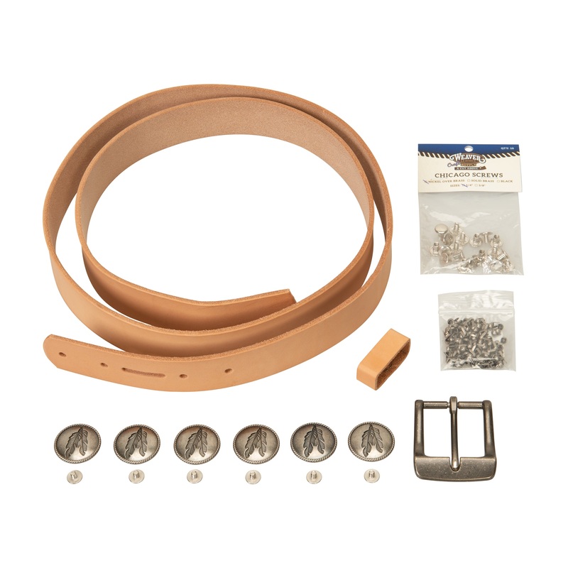 Belt Leathercrafting Kit, Veg Tanned Hermann Oak