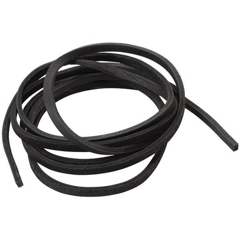 Chrome Tanned Leather Lace, Black, 3/16 x 72