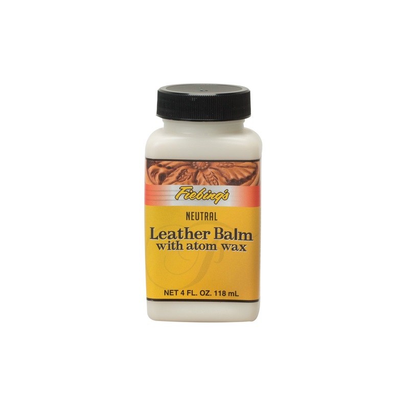 Fiebing’s Leather Balm with Atom Wax, Neutral, 4 oz.