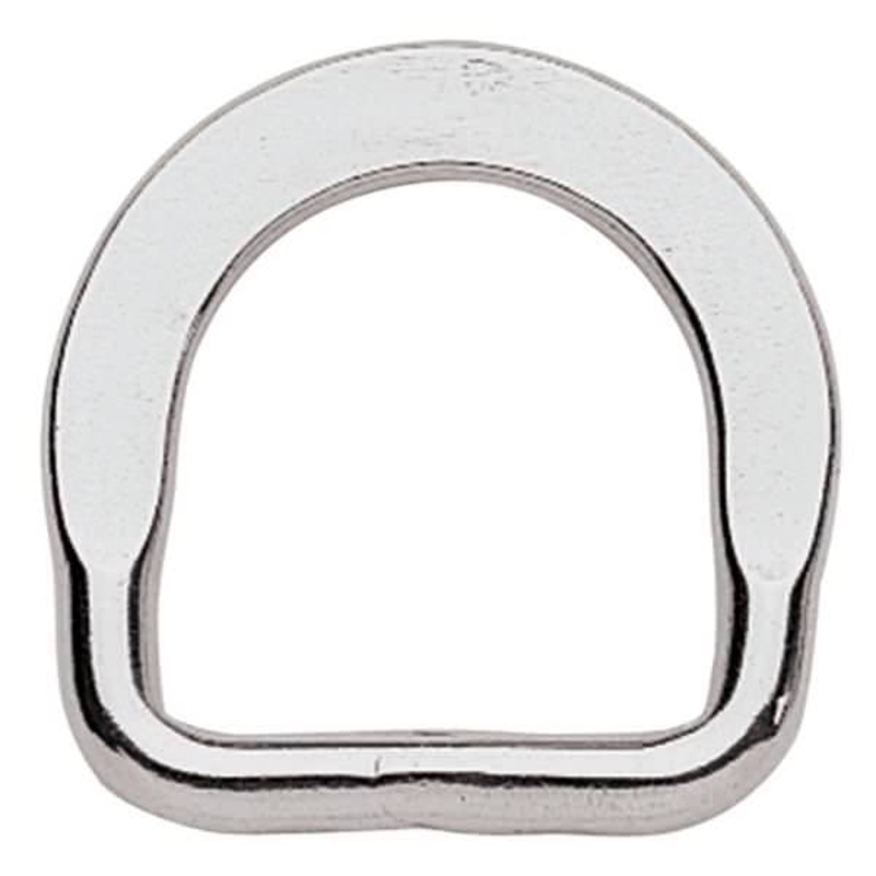 Flat Saddle D-Ring Stainless Steel, 1-1/4