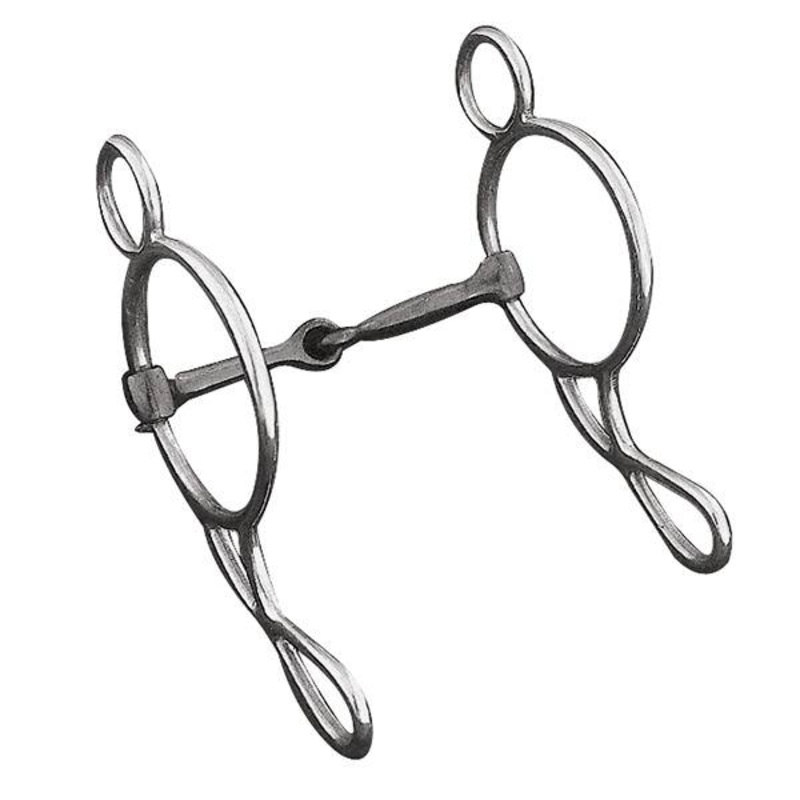 Gag Bit, 5-1/2 Sweet Iron Snaffle Mouth