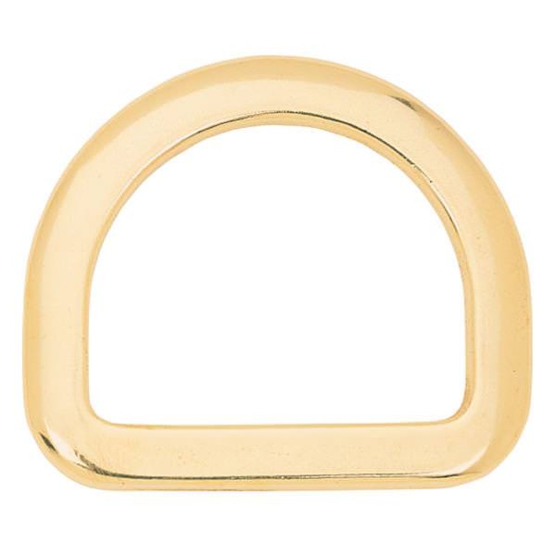 Saddle D-Ring Solid Brass, 2-1/2