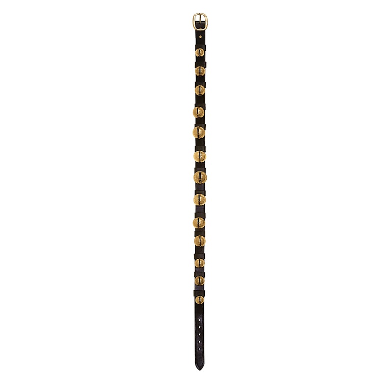 120 Sleigh Bell Strap Black, 1-1/4 W x 48 L