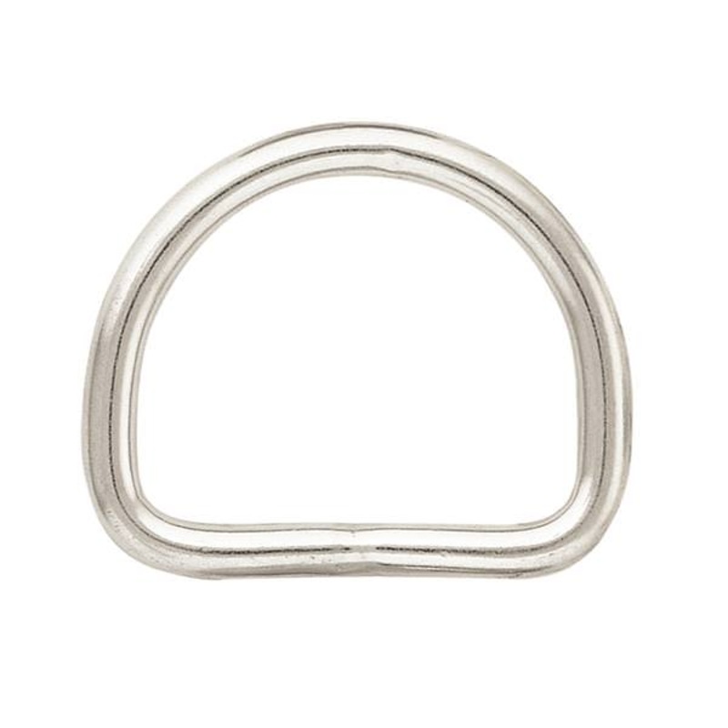 #3252 Welded D-Ring Stainless Steel, 1-3/4