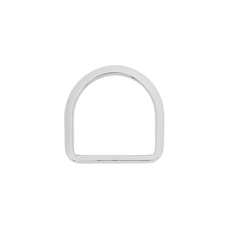 Beveled Saddle D-Ring Stainless Steel, 3-1/2