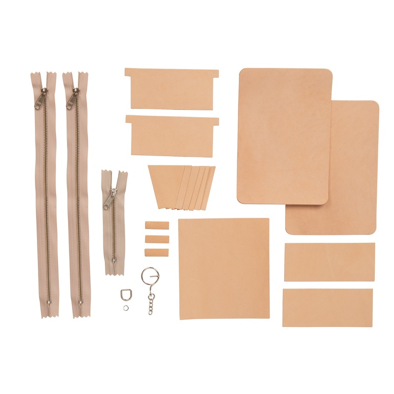 Double Zipper Wallet Leathercrafting Kit