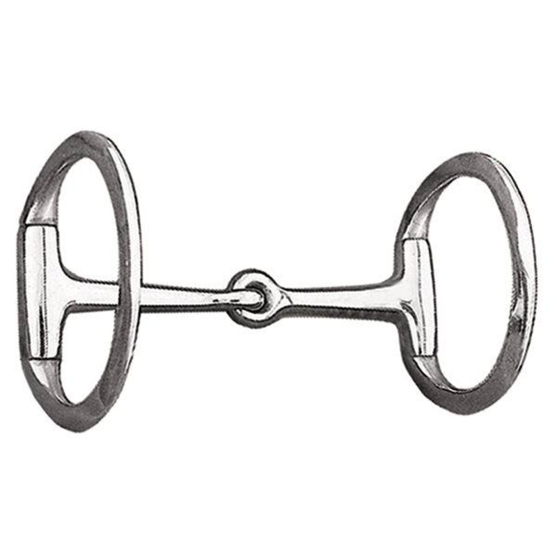 Eggbutt Snaffle Bit, 5 Solid Mouth