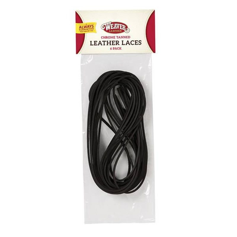 Leather Lace Pack, Chocolate, 1/8 x 72