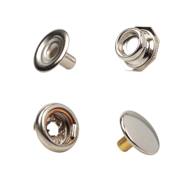 10-Pack of #2207 Locking Snaps Nickel Plated