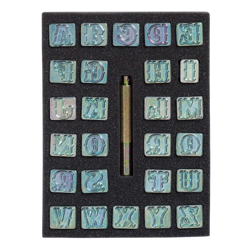 3/4 Alphabet Stamping Set