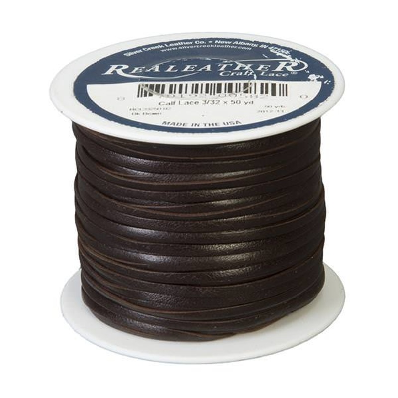 Calf Lace, Dark Brown, 3/32 x 50 yards