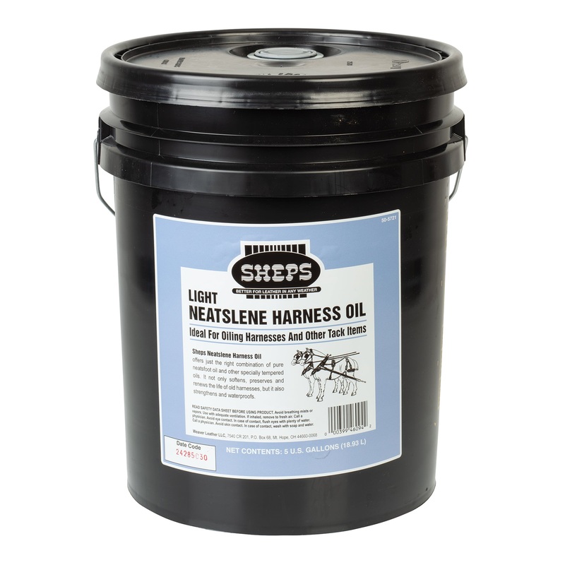Sheps Light Neatslene Harness Oil, 5 Gallons