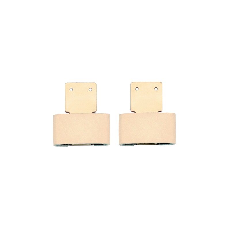 Solid Brass Blevins Buckles, 2-1/2 Leather Covered,