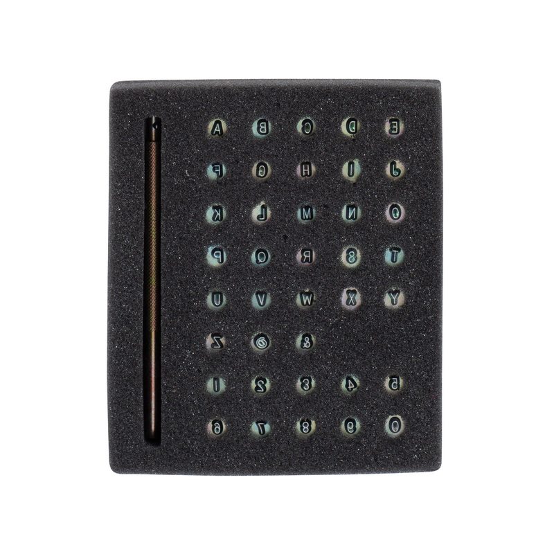 1/8 Alphabet/Number Stamping Set