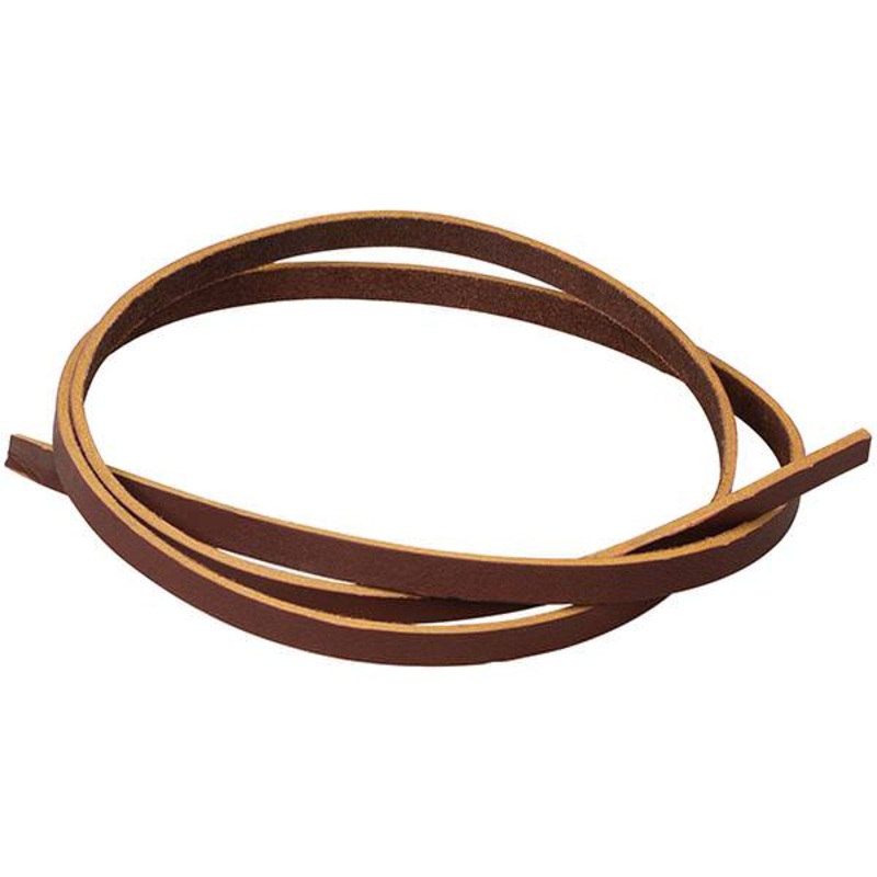 Chrome Tanned Leather Lace, Rust, 5/16 x 40