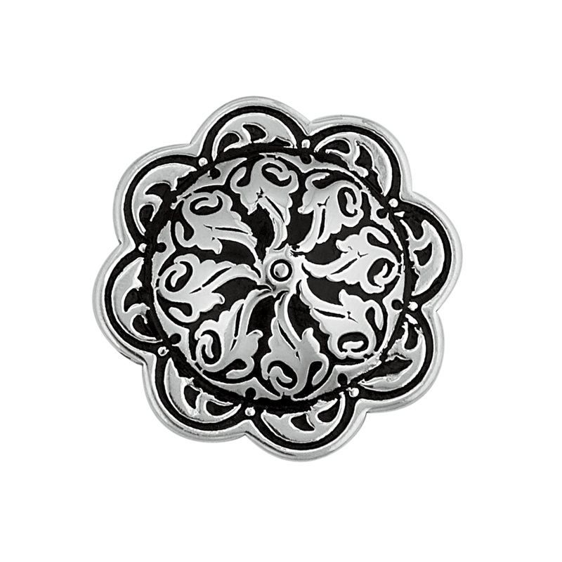 Jeremiah Watt Accented Floral Concho with 1/8 Post, 1