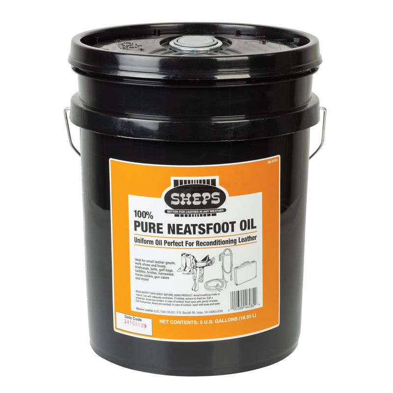 Sheps 100% Pure Neatsfoot Oil, 5 Gallons