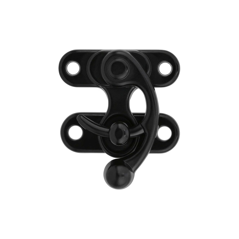 1 3/4 Matte Black, Swing Lock Clasp, Zinc Alloy, #P-2127-MBLK
