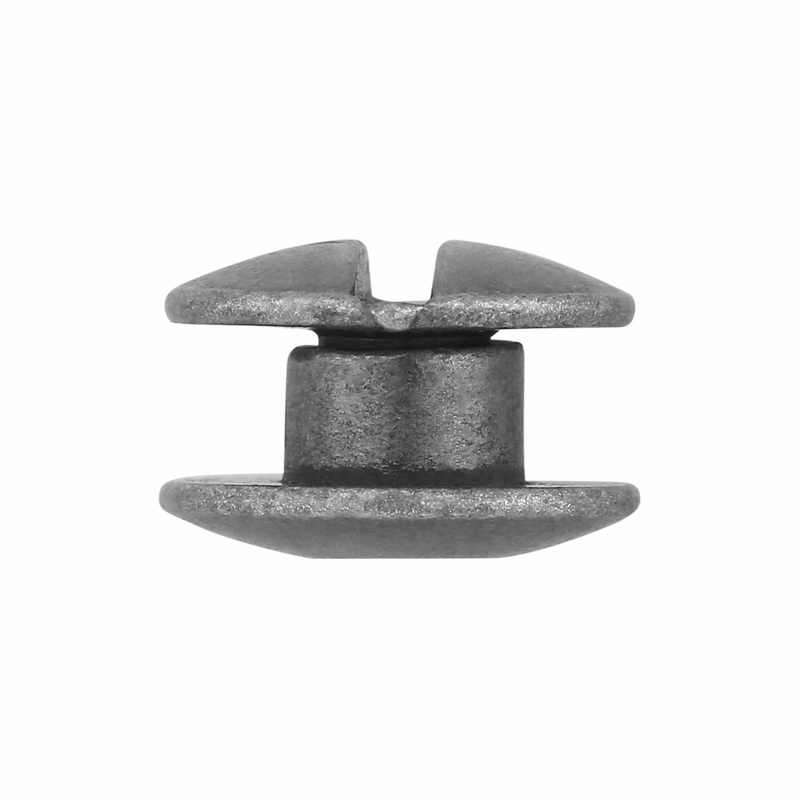 1/8 Nickel, Open Hole Chicago Screw, Solid Brass PK10, #L-156OH-1-8-NIC