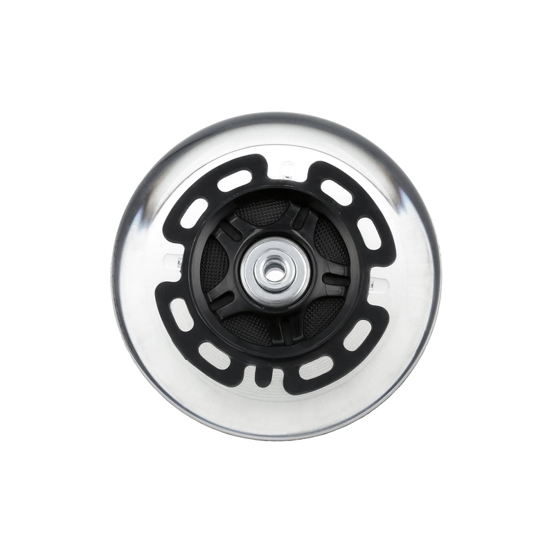 100mm Black, In-line skate wheel with LED Lights, PolyUrethane, #L-3893-BLK