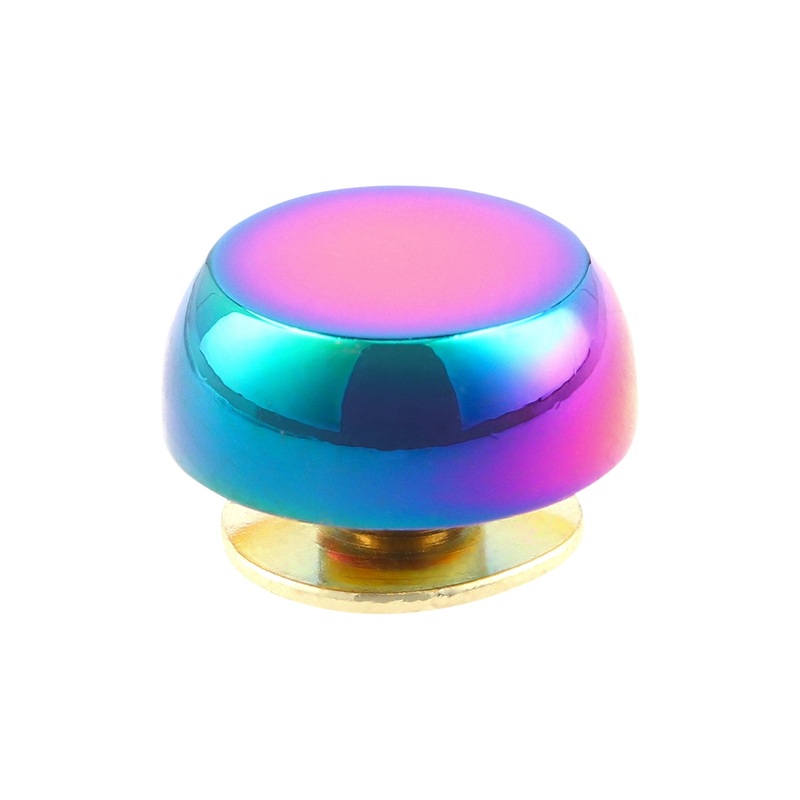 13mm Rainbow, Stud with Screw, Zinc Alloy – PK10, #P-4003-13-IR