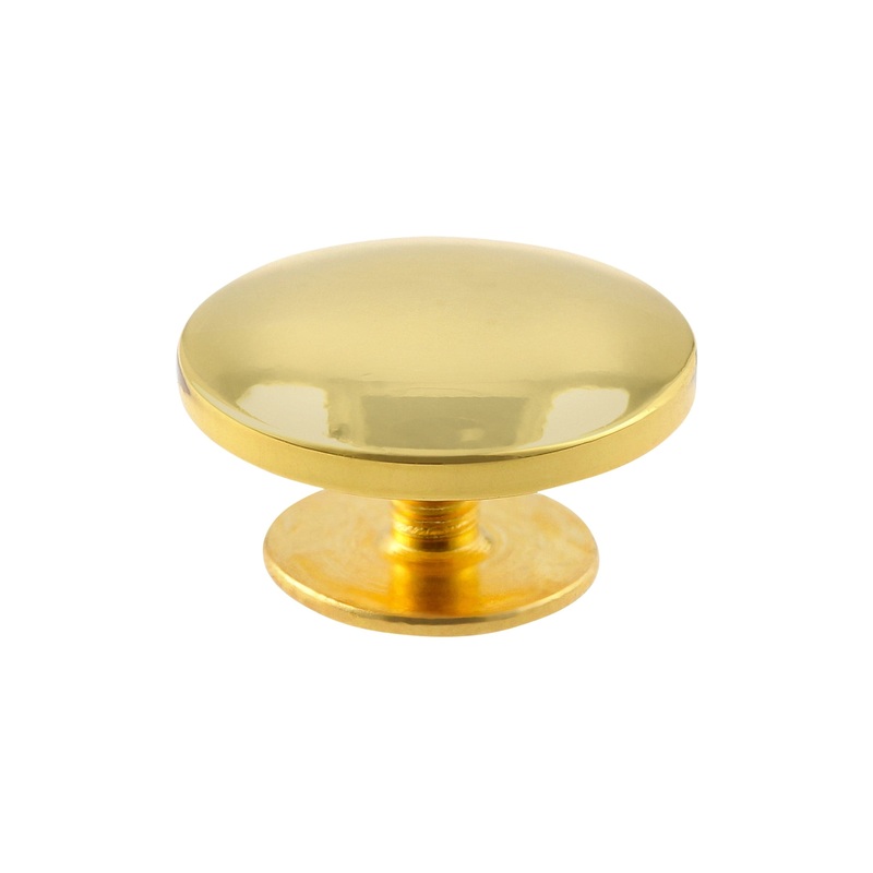 15mm Gold, Flat Top Stud with Screw, Zinc Alloy – PK5, #P-4001-15-GLD